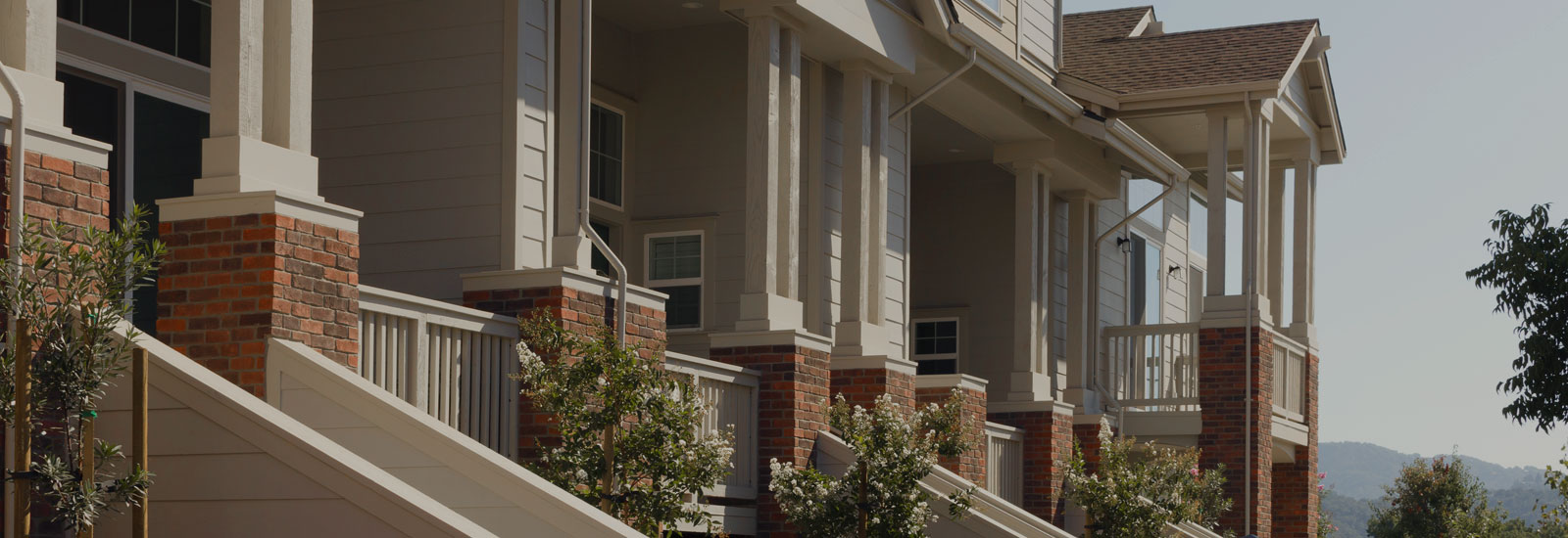 Photo of the exterior of a condo complex